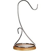 Premier Housewares - Soporte de Metal para plátanos- Base de Madera- 16 x 16 x 35 cm